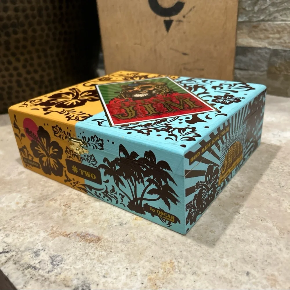 ISLAND JIM #2 Empty Cigar Box